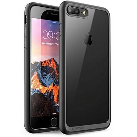 SUPCASE iPhone 7 Plus Case, iPhone 8 Plus Case, Unicorn Beetle Style Premium Hybrid Protective Clear Bumper Case, Black