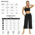 thumbnail image 2 of Sarin Mathews Womens Capri Pants Comfy Wide Leg Drawstring Sweatpants Lounge Pajama Capris Summer Pants with Pockets, 2 of 5