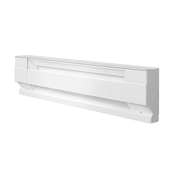 F Series 24" Electric Baseboard Heater, 1195/895 BTU, 240/208 Volt, 350/262 Watt, White, XLMD