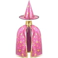 thumbnail image 2 of Halloween Hooded Robe Cloak, Adult Witch Style Costume Cape with Hat, Long Dress Up Cloak for Masquerade Parties, Stage Performances, Costume Events and Seasonal Gatherings, 2 of 4