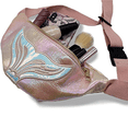 thumbnail image 3 of Cangurera Para Mujer Cola De Sirena Rosa Tornasol Importadora La Merced Sintético Bolsa Espaciosa, 3 of 3