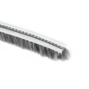 Uxcell Brush Weather Stripping 15M/49.2Ft Card Slot Seal Strip w Silicon Sheet 7x8mm/0.28"x0.31"/WxH