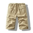 thumbnail image 3 of Men's Summer Casual Pocket Straight Leg Solid Color Shorts Ideal for Beaches, with Different Sizes and Lengths, 3 of 3