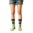 thumbnail image 2 of WHEANG Socks for Women Men Funny Crazy Graphic Mid Calf Socks Holiday Casual Daily Halloween Party Gift Socks Halloween Novelty Socks for Men One Size Green, 2 of 4
