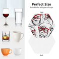 thumbnail image 6 of Pofeuu Monkey Print Coasters for Drinks, 4Pack PU Leather Coasters, Bar Drink Coasters for Tabletop Protection, Furniture from Damage-Hexagon, 6 of 6