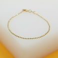 thumbnail image 4 of 18K Gold Filled 1mm Ball Bracelet (I367), 4 of 4
