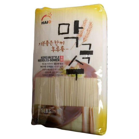 Haioreum - Korean Style Noodles-Somen (Makguksu), 5 Pounds, (Pack of 1)