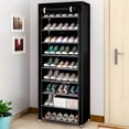 thumbnail image 5 of Estante Organizador para Zapatos de 9 Niveles | Acero Inoxidable | Almacenamiento de Calzado | Tela Impermeable | Zapatero Armable para 27 Pares, 5 of 5