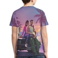 thumbnail image 2 of Grand Theft Auto Teen T-Shirt Crewneck Short Sleeve Double-Sided Print Summer Tee Shirts Top For Youth Boys Girls Children X-Large, 2 of 7