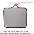 thumbnail image 4 of Gel Infused Memory Foam Layer Wheelchair Cushion - Seat Cushion for Wheelchair-Office Chair, Kitchen Chair, Car Seats-Pressure Sore and Tailbone Pain Relief-High Dense Polyfoam Base, 4 of 7