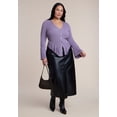thumbnail image 4 of ELOQUII Women's Plus Size Ruffle Cardigan, 4 of 4