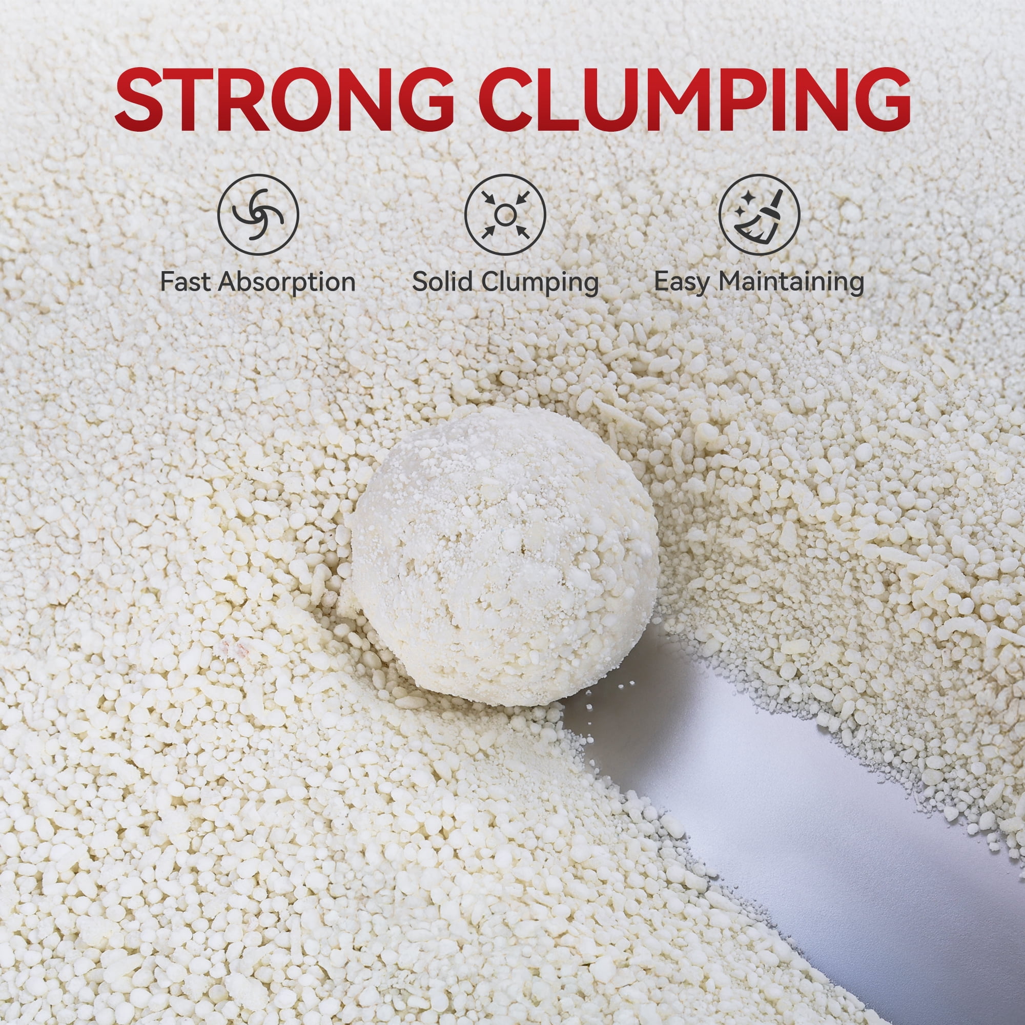 All For Paws Natural Cassava Grain Cat Litter, 10lb – Superior Clumping | Eco-Friendly | Low Dust | 24/7 Odor Control Cassava Kitty Litter, Unscented