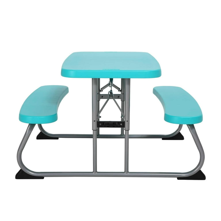 Lifetime Kids Indoor/Outdoor Polyethylene Picnic Table, Aqua Lifetime Kids Indoor/Outdoor Polyethylene Picnic Table, Aqua