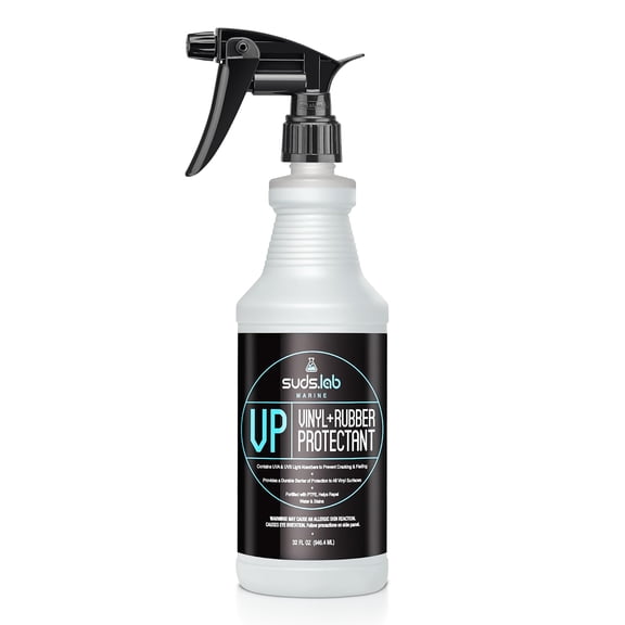 Suds Lab Marine VP Boat Vinyl and Rubber Protectant - UV & Water Protection, Cleans & Shines, Long-Lasting, 32 oz