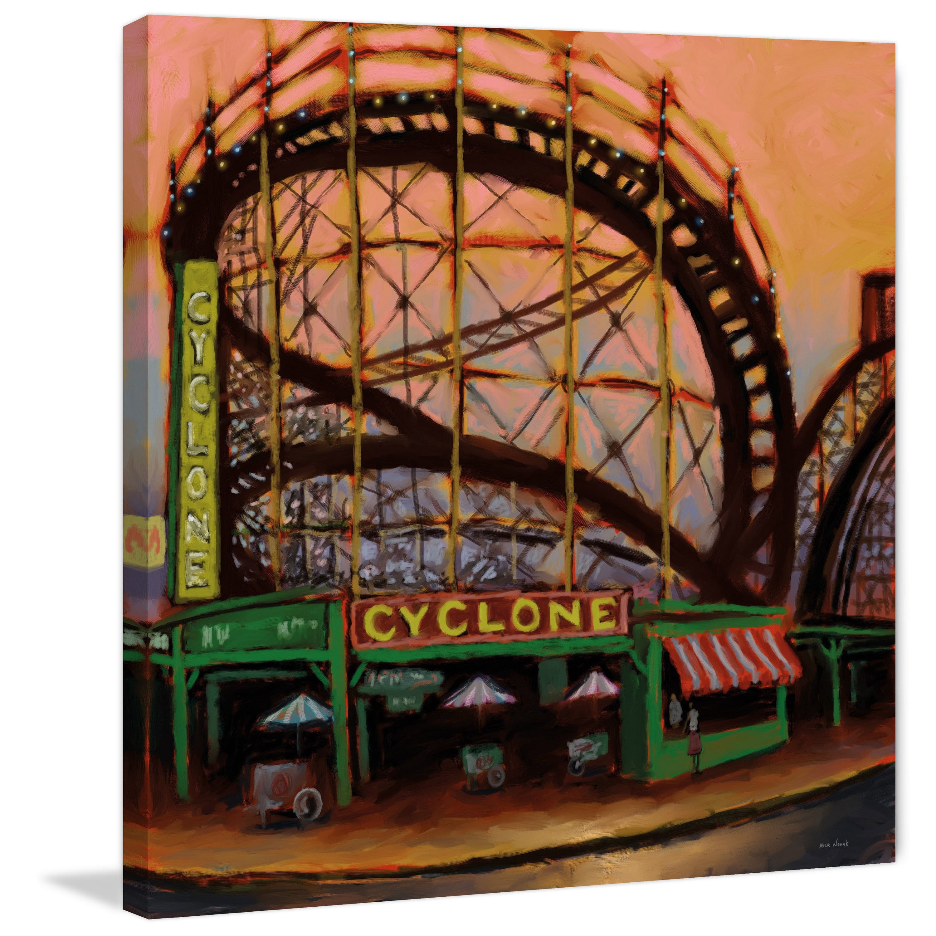 Marmont Hill "Cyclone" by Rick Novak Painting Print on Wrapped Canvas
