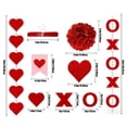 thumbnail image 3 of ZPWSHI Red Valentines Day Decor Set of 21, BE Mine Banner & Heart Swirls, Love XO Garlands for Wedding Classroom Bedroom Office Party, 3 of 6