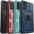thumbnail image 2 of One Samsung A36 phone case with a sturdy ring stand slot camera protection shockproof cover, 2 of 5