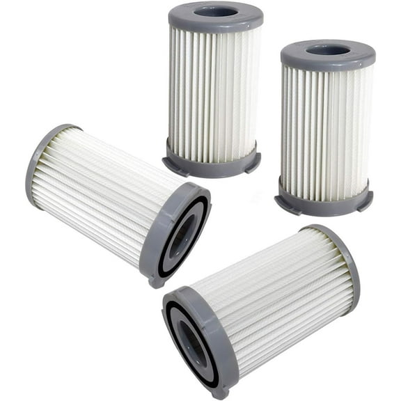 HQRP 4-pack Cartridge Filter for Electrolux Accelerator, Ergobox, Ergospace, Energica, Cycloniclite, Ergoeasy series Vacuum Cleaners, EF75B / UF71B / 9001959494
