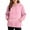 Pink(Sweatshirts), variant on GUACER Hoodies for Women Zip Up Long Sleeve Soft Loose Fit with Zipper Pockets Casual Sweatshirts