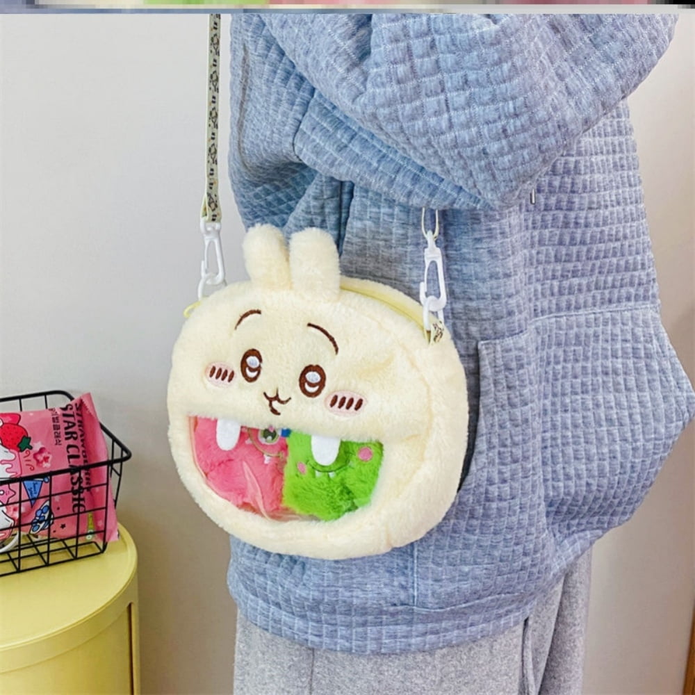 Chiikawa Cosmetic Bag Cute Plush Makeup Organizer Pouch Hachiware Usagi Kawaii Pencil Case Bags Travel Household Storage Bag