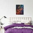 thumbnail image 4 of CozyNet Creative Abstract Blend Of Leaf Imprints, Swirling Colors & Intricate Floral Patterns Wall Art Prints With Frame Canvas Perfect for Living Room & Bedroom, Ready to Hang, Wall Decor 16"x20"in, 4 of 4