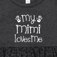 thumbnail image 4 of Inktastic My Mimi Loves Me Grandkids Girls Baby Dress, 4 of 5