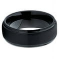thumbnail image 2 of Black Tungsten Ring,Tungsten Carbide Ring,Engagement Ring,8mm Wedding Ring,Anniversary Ring,Black Wedding Ring, 2 of 4