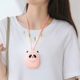 thumbnail image 3 of Portable Neck Fan, USB Rechargeable Bladeless Electric Fan Cute Bear Quiet  for Office for Travel Blue,,White, 3 of 7