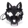 thumbnail image 1 of Máscara de media cara Unisex, Cosplay de Anime japonés, dragón, Dios, esqueleto, Animal, accesorios de fiesta de Carnaval de Halloween, 1 of 4
