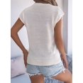 thumbnail image 5 of Women Round Neck Sweater Vest Sleeveless Summer Casual Shirts Knit Tank Top Color L, 5 of 9