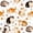 Colorful 7, variant on meiyoeat spring Garden Kitten Full Size Comforter Sets,Floral Cat Print Bedding Comforter Set,Reversible,3 Pieces,1 Comforter and 2 Pillowcases