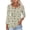 006 Multicolor, variant on Oplxuo Womens Summer Tops 3/4 Length Sleeve V Neck Shirts Dressy Casual Tunic Blouses Floral Cute Print Tee Shirt