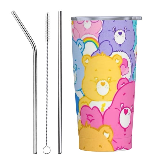 Care Bears Tumbler Vacuum Insulated Water Bottle Stainless Steel Insulated Coffee Travel Mug For Women men 20oz