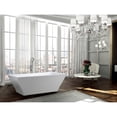 thumbnail image 5 of Bellaterra Home Messina 71 inch Freestanding Bathtub in Glossy White, 5 of 5