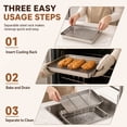 Stainless Steel Baking Sheet with Removable Rack, Heavy Duty Oven Tray ...