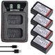 thumbnail image 1 of Cargador 4X 2000Mah Np-Fw50 Np Fw50 Batería + Led Cargador USB Doble Para Sony A6000 A6400 A6300 A6500 A7 A7Ii A7Rii A7Sii A7S A7S2 A7R, 1 of 4