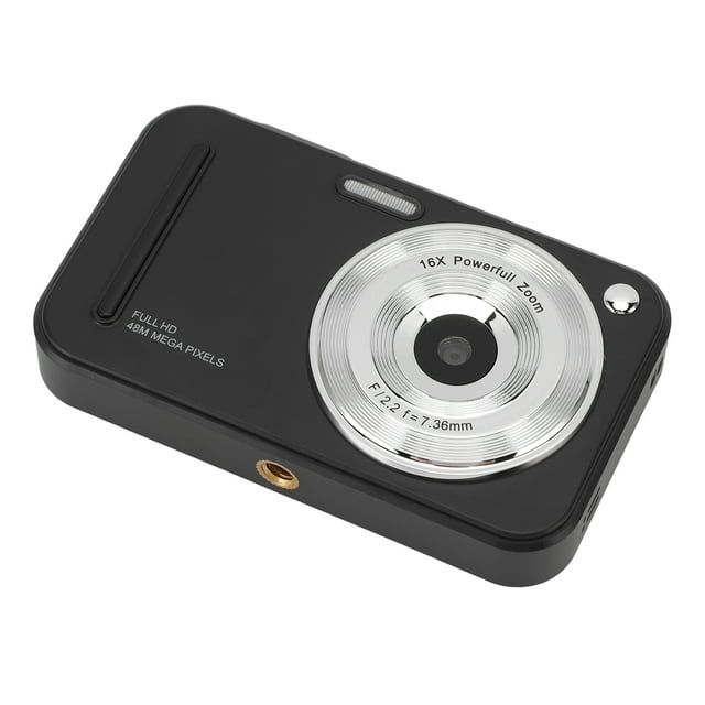 Cámara Con Zoom Digital 16X, Luz De Relleno De Enfoque Automático Cámara Digital 1080P Batería De 1500 MAh Pantalla TFT Liviana De 2,4 Pulgadas Carga Tipo C Para Viajes