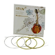 IRIN Instrument Strings,Bronze Wound Stainless Steel Silver Color Wound Stainless Steel Siuke Mandolin Bronze Wound Set Mandolin Bronze M101 Silver Color (.010-.034) Mewmewcat Rookin Musical