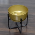 thumbnail image 5 of Handmade 100% Iron Round Modern Gold Coated Color 5.2 x 4.8 x 4.8 Inches Planters Pot 1003, 5 of 5