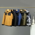 thumbnail image 2 of Gibobby Chamarra casual hombre chamarra acolchada ligera con capucha y aislamiento térmico para hombre, para correr y viajar(Camuflaje,G), 2 of 4