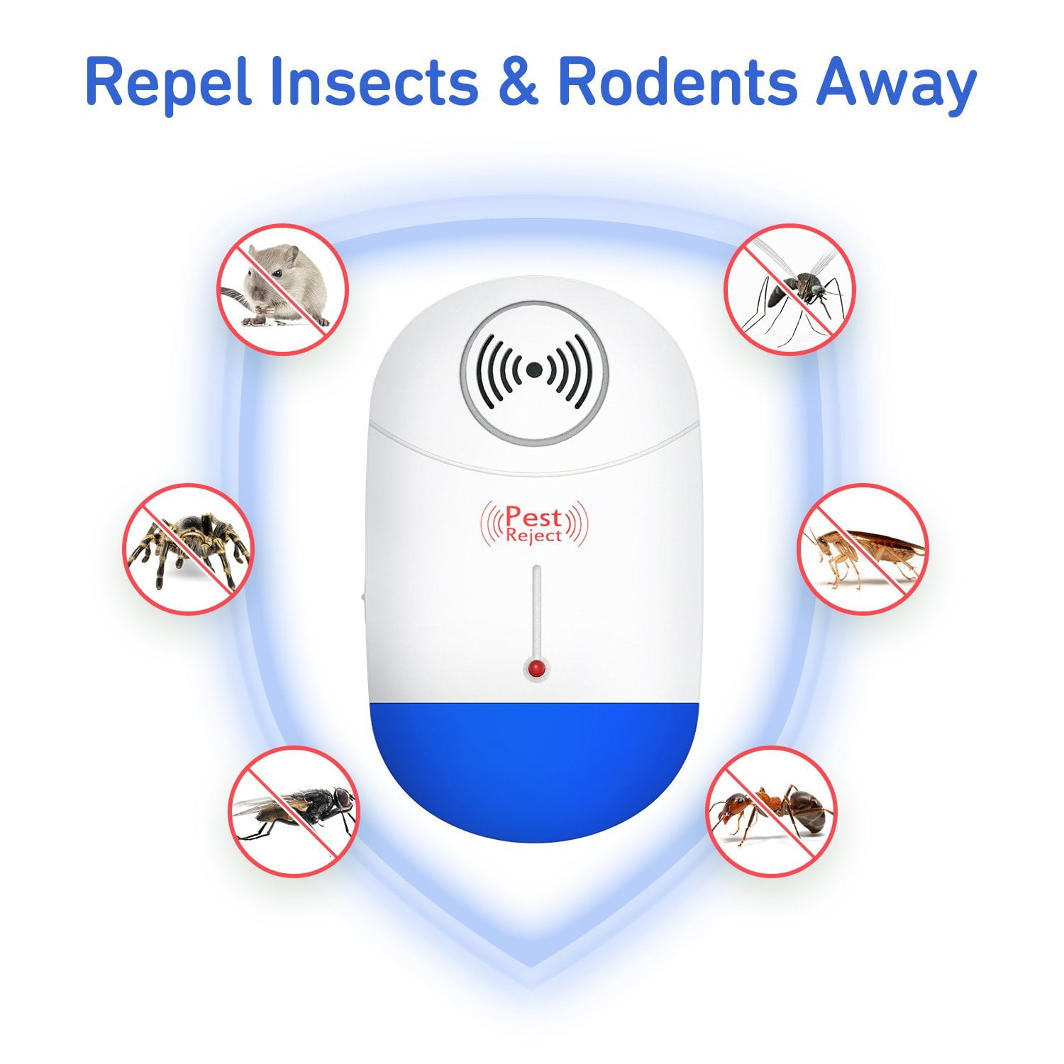 Ultrasonic Insect Repellent, Pack, 2022 Upgrade Electronic Insect