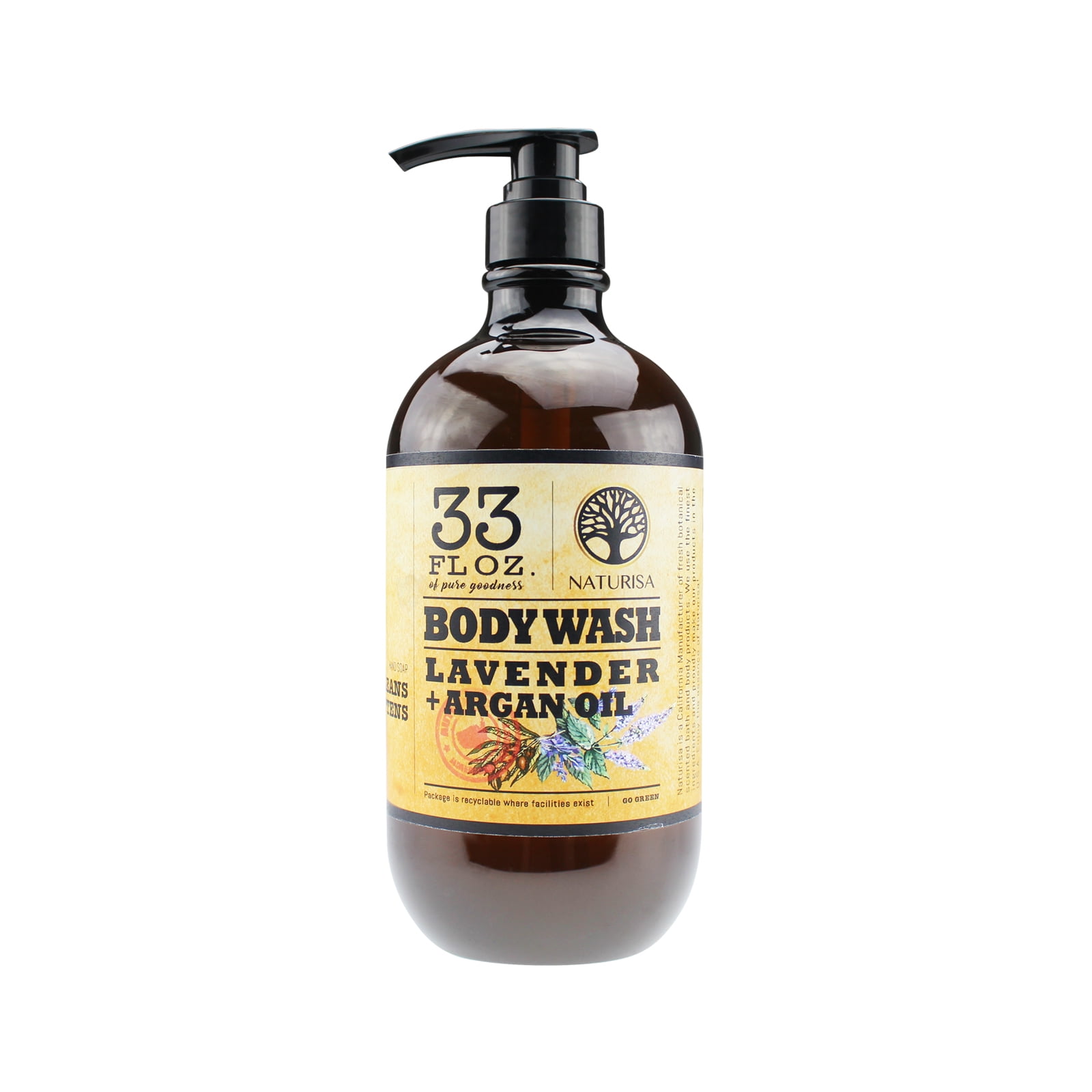 Naturisa Body Wash Lavender & Argan Oil 33oz.