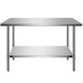 thumbnail image 1 of Stainless Steel Table 48"L*24"W*34"H Commercial Work Table, 1 of 5