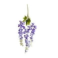 thumbnail image 2 of Plastic Artificial Green Plants Purple Artificial Rattan Wall Hanging with Green Plants for Valentine's Day Home Decor and Photography Props(1Pcs) Rkxzt, 2 of 8