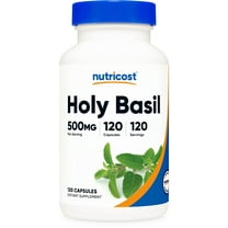 Nutricost Holy Basil Capsules 500mg Per Serving (120 Capsules) - Non-GMO Supplement