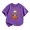 Purple, variant on Gunia Halloween T Shirts For Kids Pumpkin Graphic Print Short Sleeve Crew Neck Casual Thanksgiving Tops Toddler Boys Girls Tee Shirts White 2-14 Years