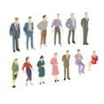 thumbnail image 1 of 13 piezas de personas a 1:50 trenes de plástico arquitectónico Baoblaze Figuras de personas diminutas, 1 of 7