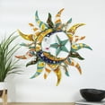 thumbnail image 2 of DecMode Multi Colored Metal Eclectic Stars Wall Decor 36" x 2" x 36", 2 of 11