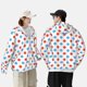 thumbnail image 4 of Fotbe Red Blue Polka Dots Chaqueta con Protección Solar UPF 50+ para Hombre y Mujer, Camisa con Capucha y Bolsillos-Large, 4 of 7