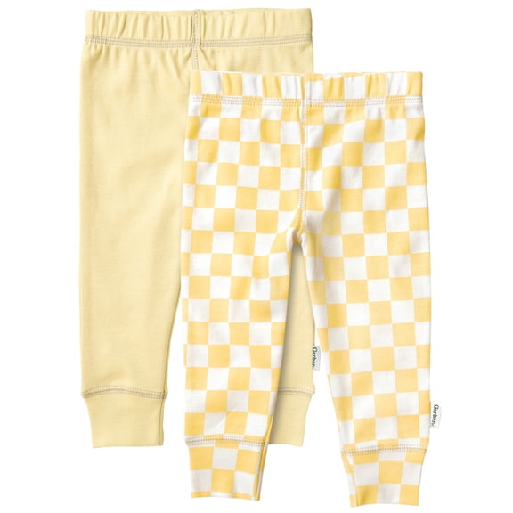 Gerber Baby Boy or Girl Neutral Cotton Pants, 2-Packs, Sizes Newborn - 12 Months